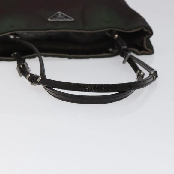 PRADA Hand Bag Nylon Khaki Auth ki5477 - Picture 8 of 16